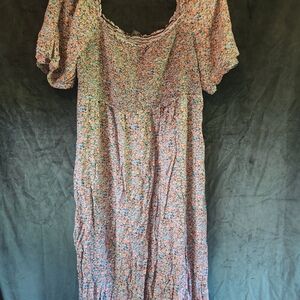 Wild Fable Pink and Blue Maxi Dress